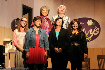 The six ladies of Steel Magnolias on the Shuler Stage